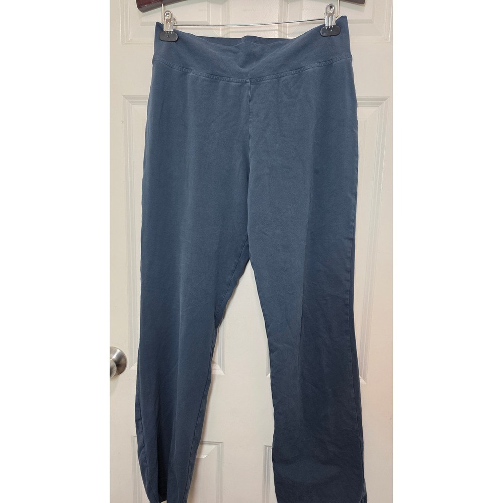 Patagonia Knit Lounge Pants Womens Large Blue Straight Leg Yoga Activewear